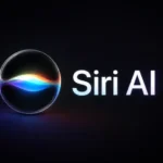 Siri AI payant : Apple envisage des options pour les usages intensifs Logo Siri AI: sphère lumineuse colorée sur fond noir.