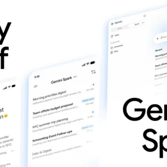 Daily Brief, Gemini Spark : interface d'assistant IA sur mobile.