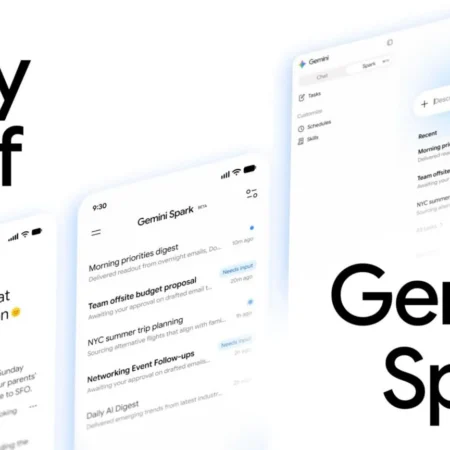 Daily Brief, Gemini Spark : interface d'assistant IA sur mobile.
