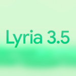Google lance Lyria 3.5 pour créer des chansons plus naturelles Texte Lyria 3.5 sur fond vert dégradé.