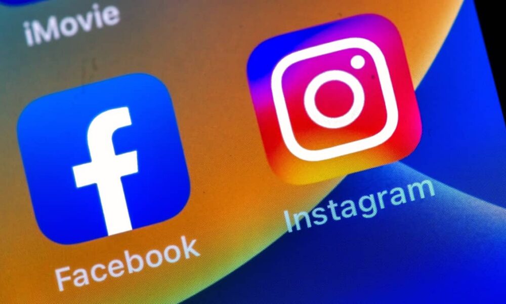 Icônes des applications Facebook et Instagram sur un écran.