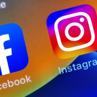 Icônes des applications Facebook et Instagram sur un écran.