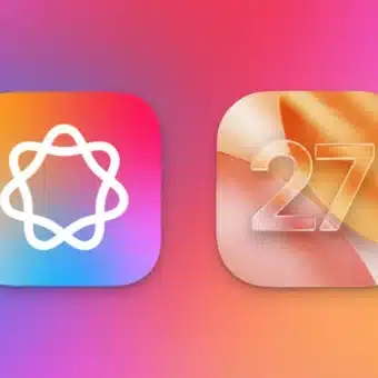 Deux icônes d'applications : motif abstrait blanc et nombre 27.