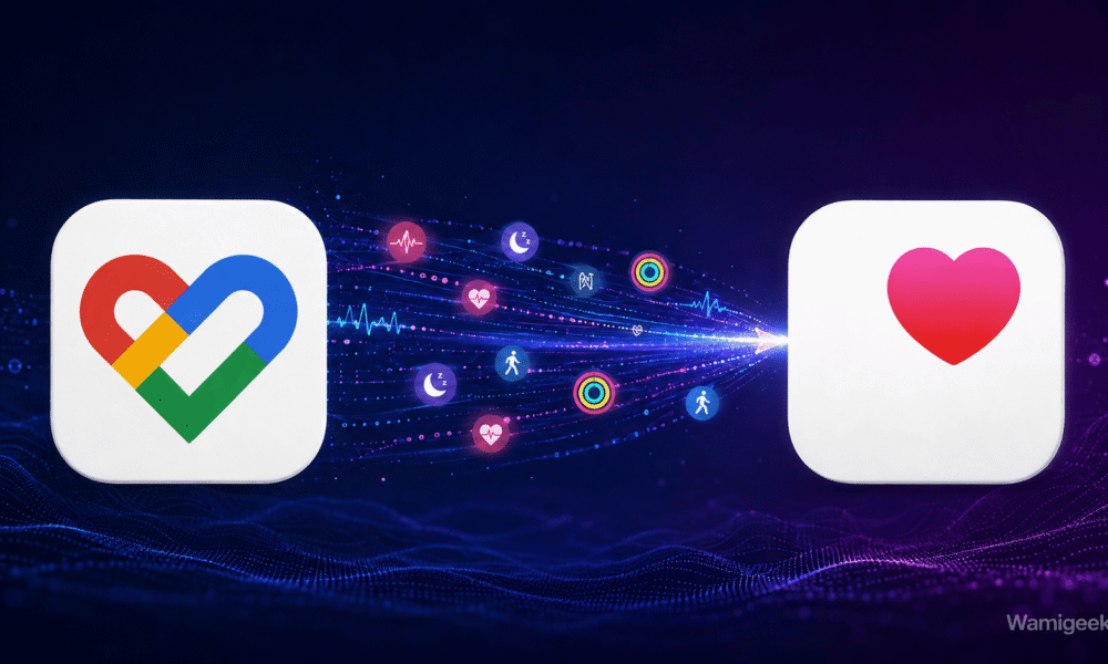 Google Fit et Apple Santé : échange de données de santé numériques.