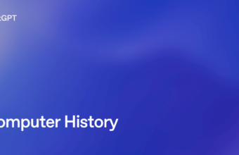 Titre "Computer History" sur fond bleu avec logo ChatGPT.