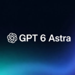 Logo OpenAI et texte GPT 6 Astra sur fond dégradé.